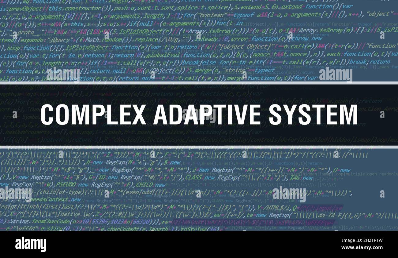 Complex Adaptive System with Digital java code text. Complex Adaptive ...