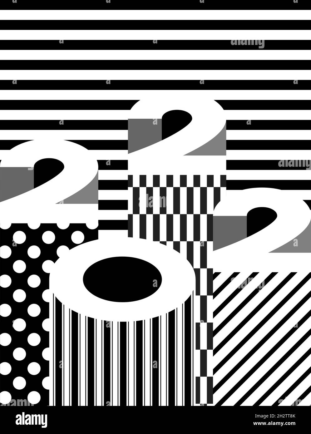 Modern Aesthetics Of Swiss Design 2022 Calendar Cover Stock Vector Image & Art - Alamy