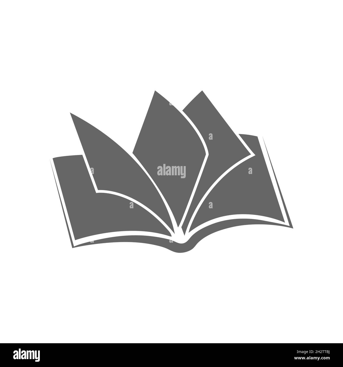 Vector icon of an open book. Flat style Stock Vector Image & Art - Alamy