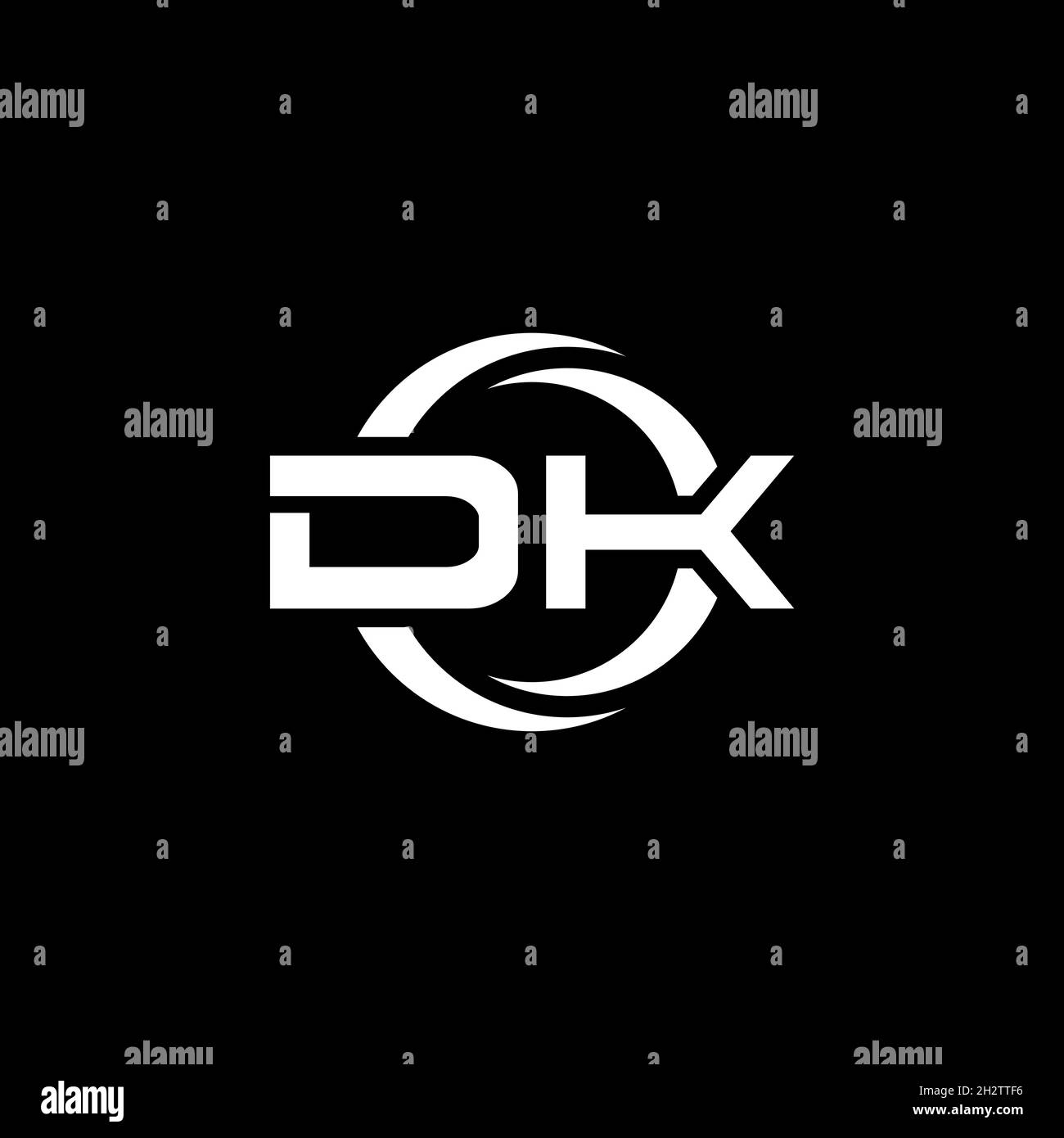 DW Monogram logo letter with simple continued shape style geometric ...