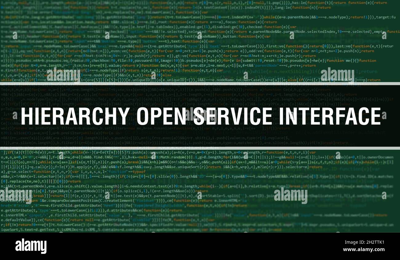 Hierarchy open service interface hi-res stock photography and images ...