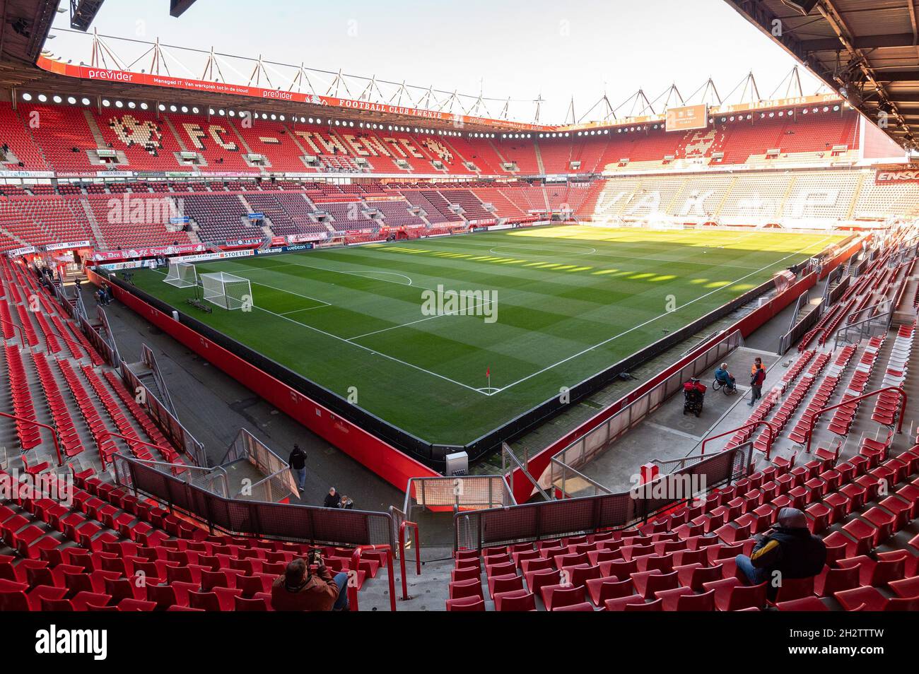 ENSCHEDE,24-10-2021 ,Stadium Grolsch Veste, Dutch Eredivisie season 2021 /  2022. Overview stadium during the match Twente - NEC (Photo by Pro  Shots/Sipa USA) *** World Rights Except Austria and The Netherlands ***  Stock Photo - Alamy