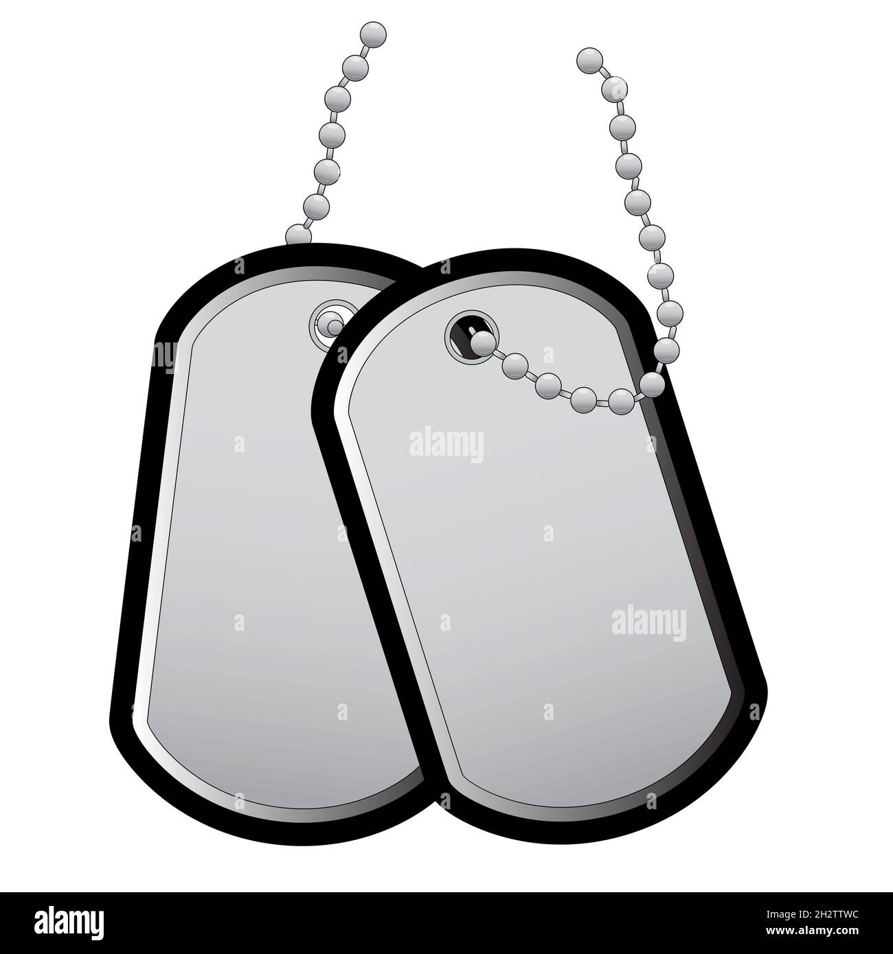 Straight Dog Tags Stock Photo - Download Image Now - Dog Tag, Military,  Army - iStock