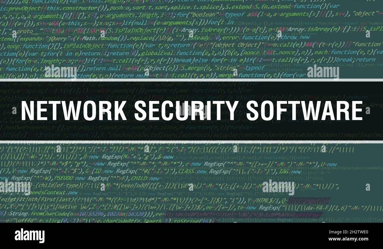 network security software with Abstract Technology Binary code Background.Digital binary data and Secure Data Concept. Software Stock Photo