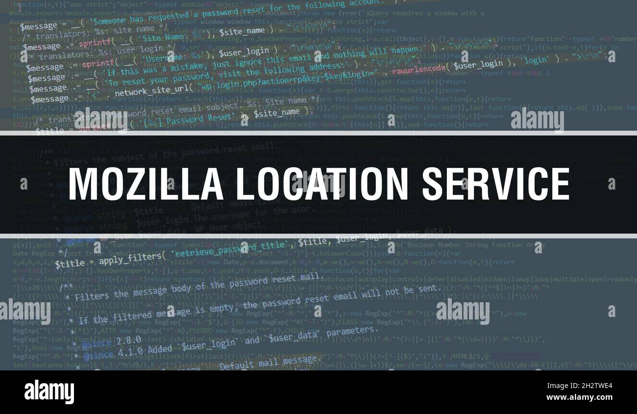 Mozilla location service text hi-res stock photography and images - Alamy