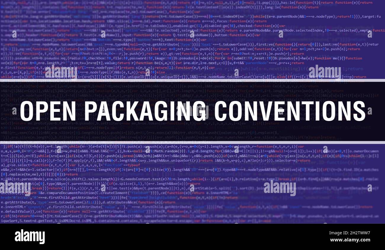 Open Code Date Packaging Open Packaging Conventions with Binary code digital technology ...