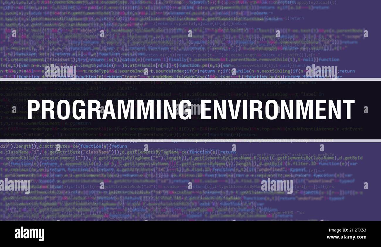 programming environment with Digital java code text. programming ...