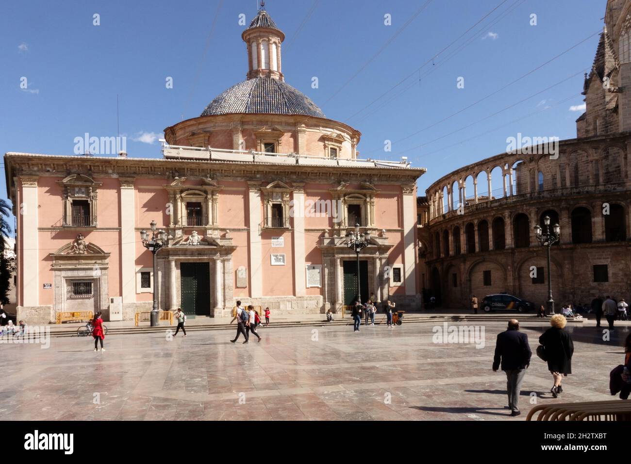 Valencia Spain Plaza de la Virgen Stock Photo Alamy