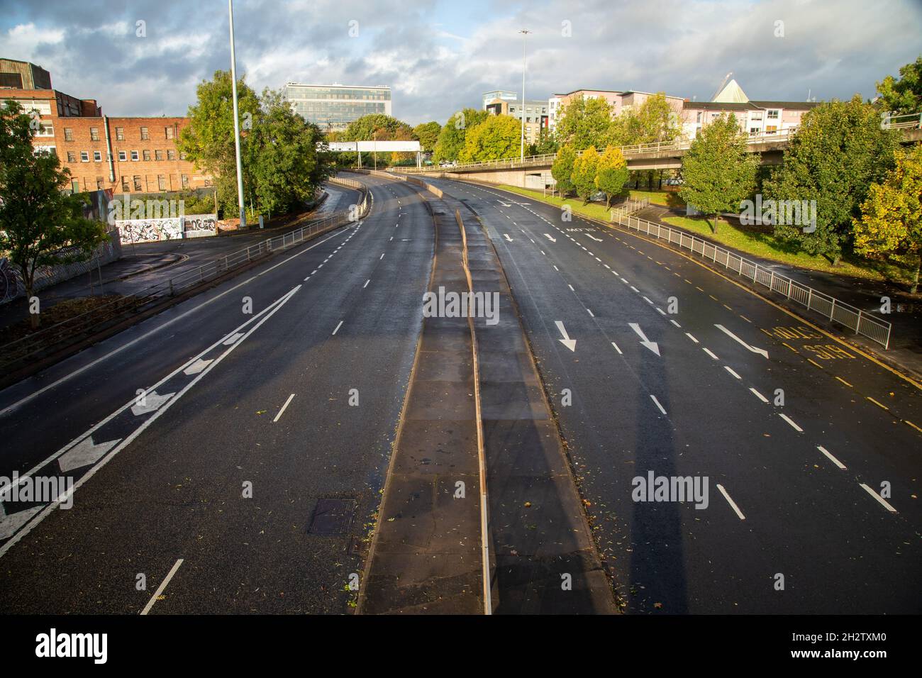 Part of the A814 Clydeside Expressway closed as planned for the COP26