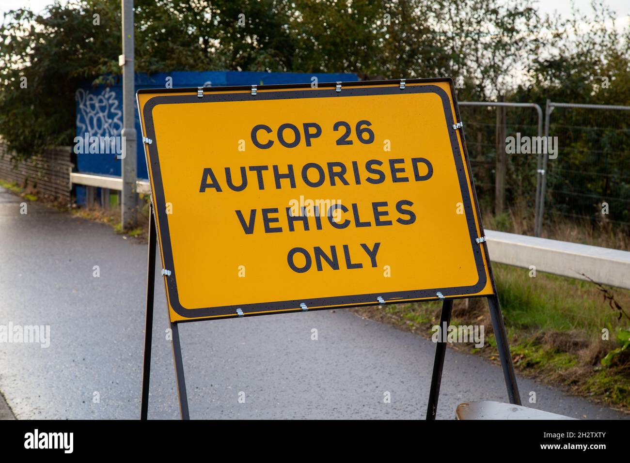 Part of the A814 Clydeside Expressway closed as planned for the COP26