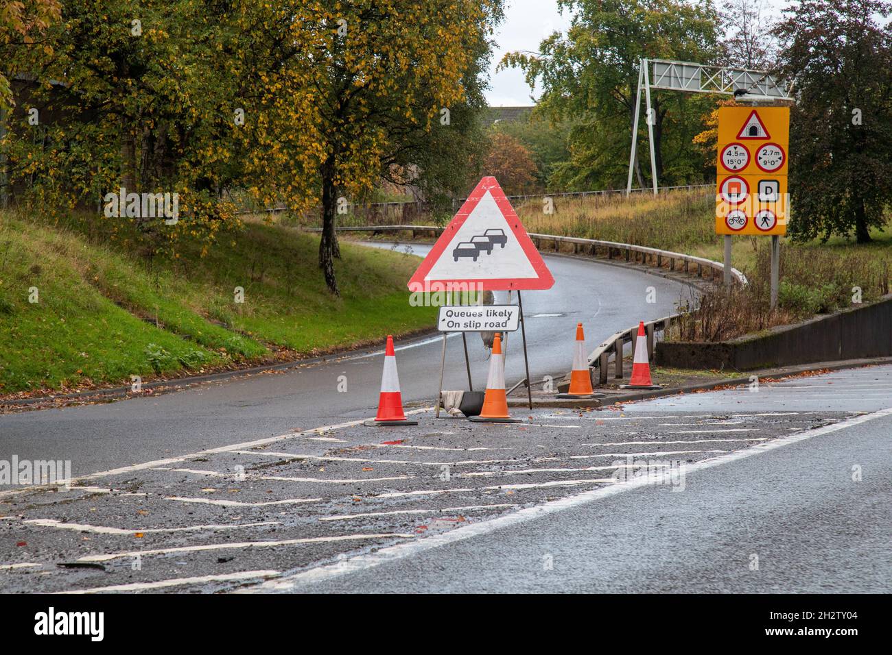 Part of the A814 Clydeside Expressway closed as planned for the COP26