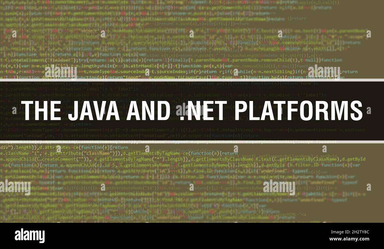 The java and net platforms hi-res stock photography and images - Alamy