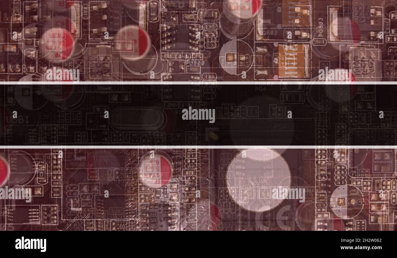 concept with Computer motherboard. text written on Technology ...