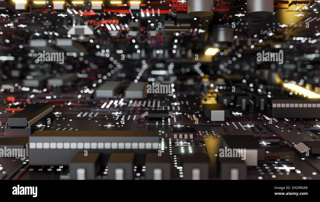 Electronic circuit board close up Stock Photo - Alamy