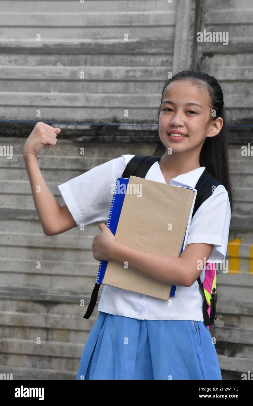 A Muscular Young Diverse Person Stock Photo