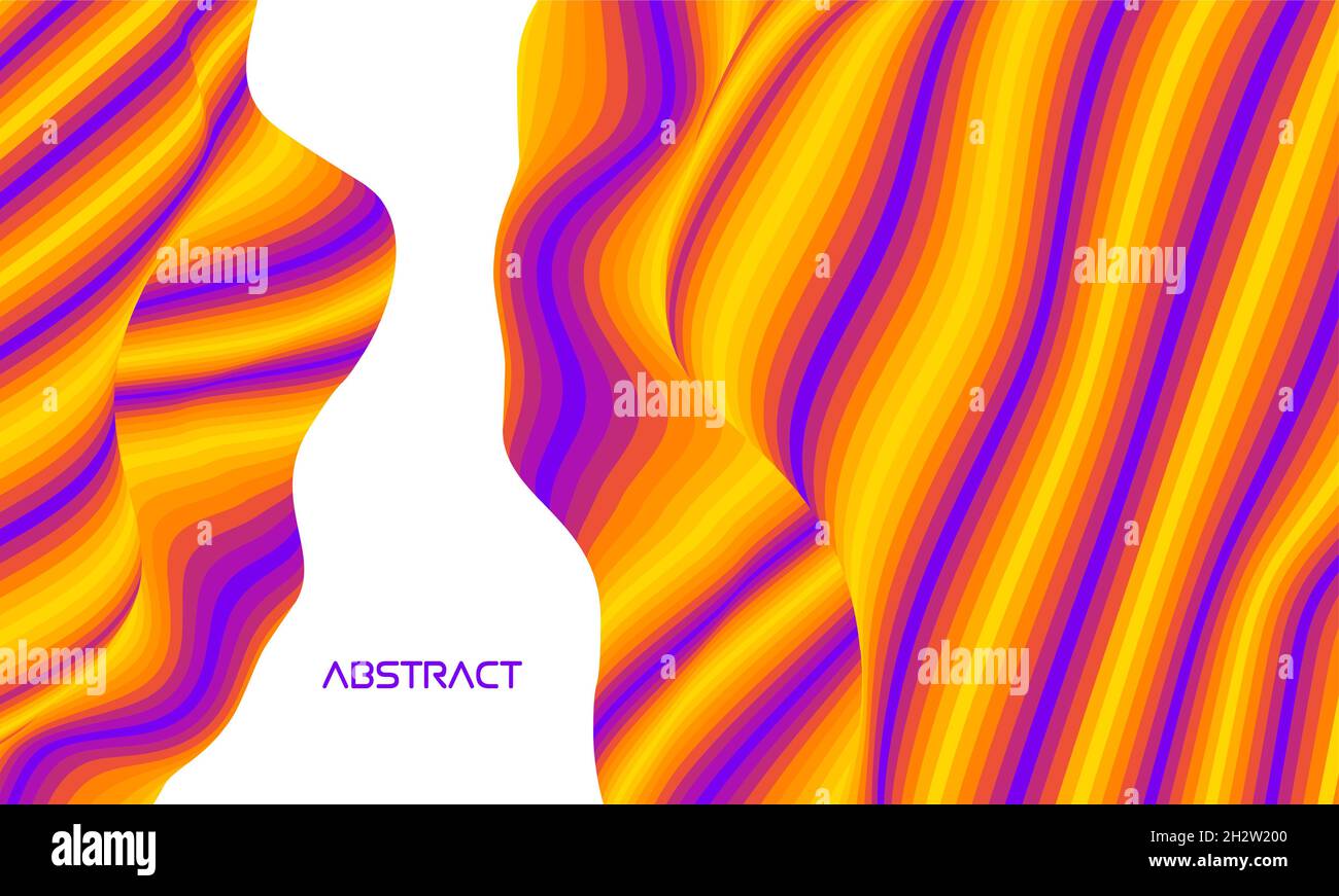 Colorful wave background. Digital colour art texture graphics. Abstract ...