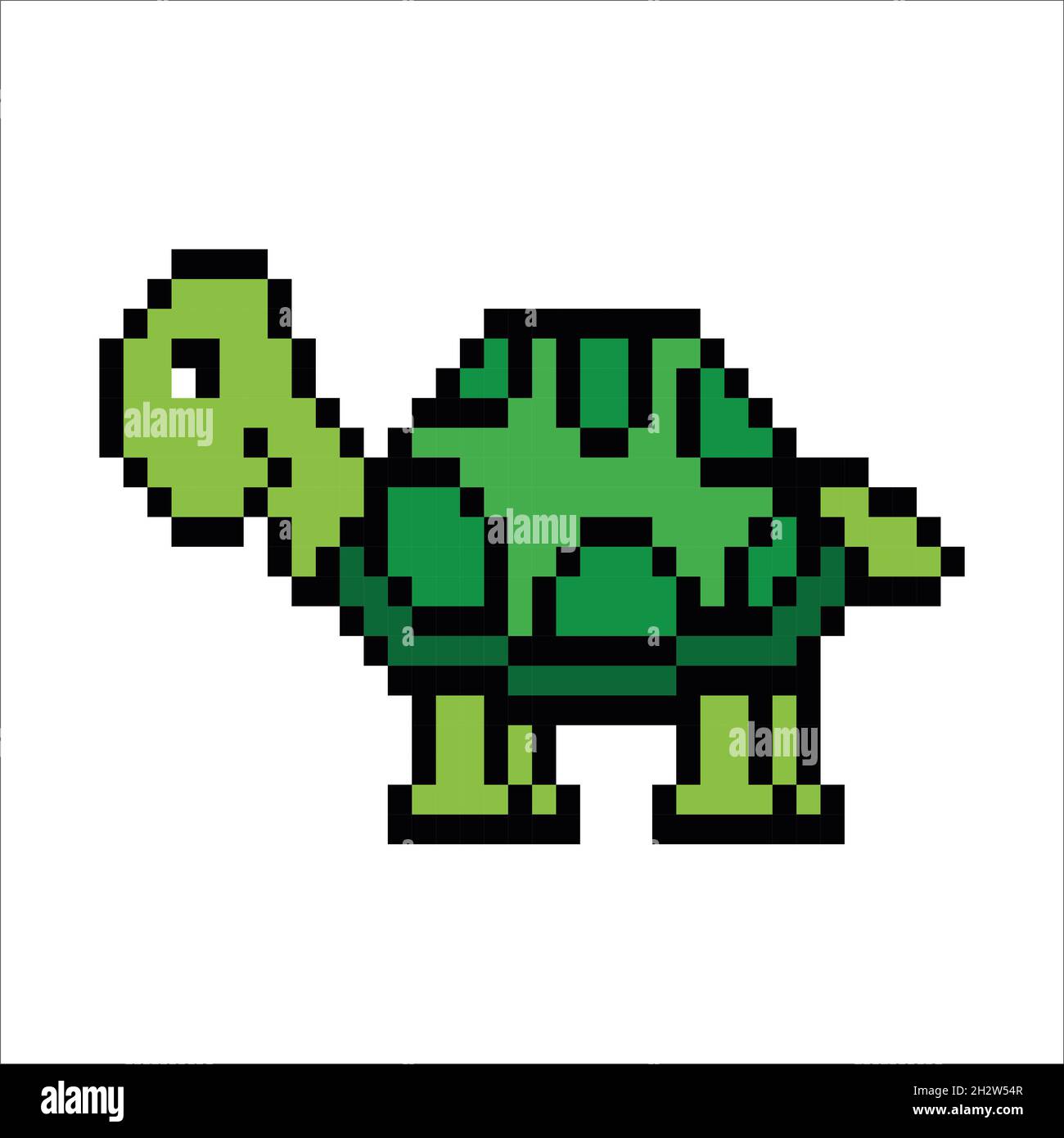 Turtle Pixel Art illustration Stock Photo Alamy