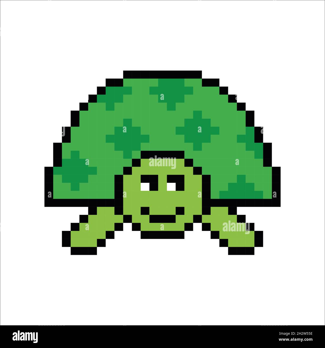 Turtle Pixel Art illustration Stock Photo - Alamy