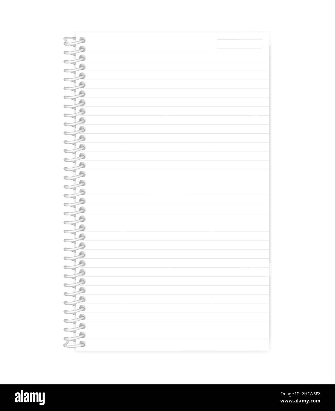 Wire bound lined note book. Side spiral notebook legal paper format