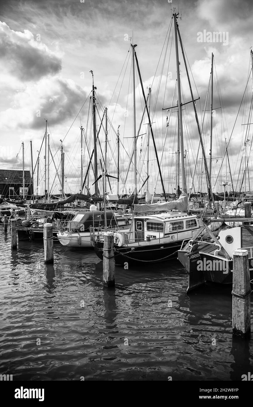 Boats in Holland, detail of maritime transport, Netherlands Stock Photo Alamy