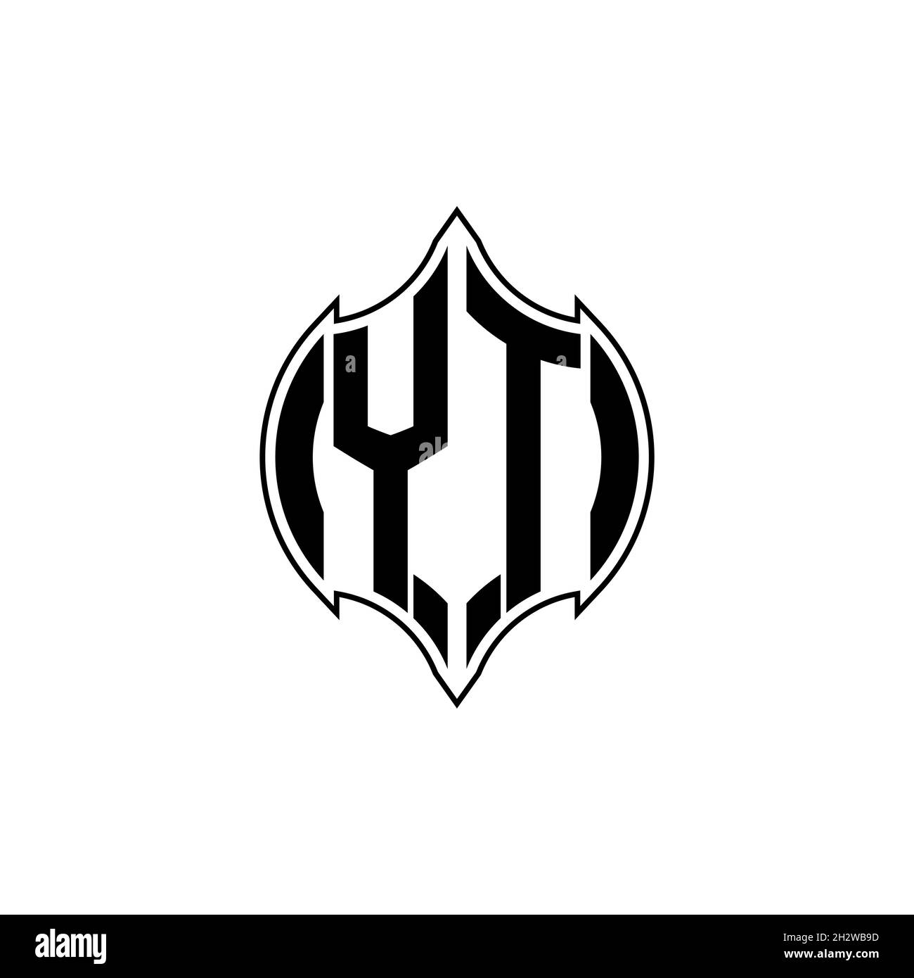 Logo monogram initial geometric shape style design. Esports logo, brand