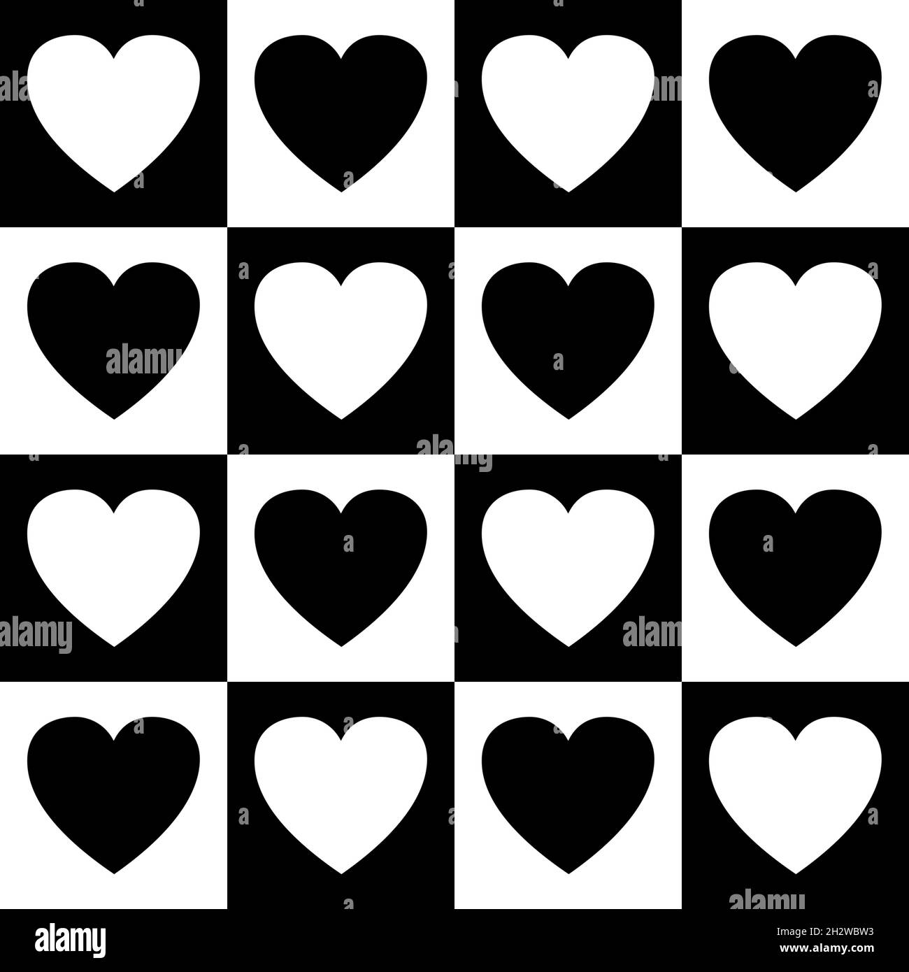 Seamless valentines pattern with hearts for postcard and gifts and cards  Stock Photo