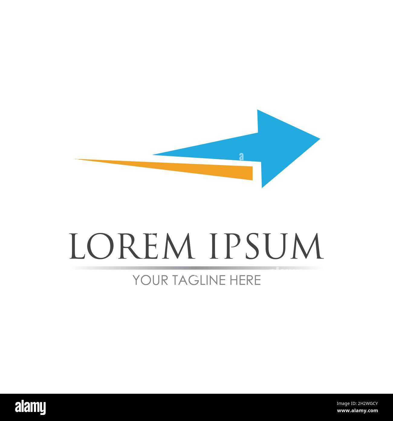 Arrow vector illustration icon Logo Template design Stock Vector