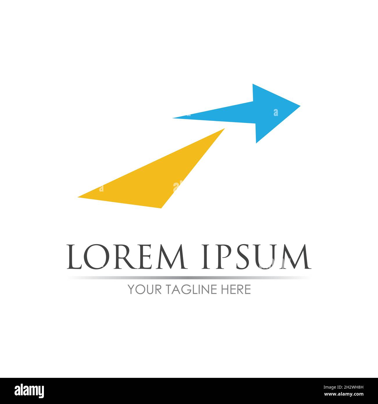 Arrow vector illustration icon Logo Template design Stock Vector