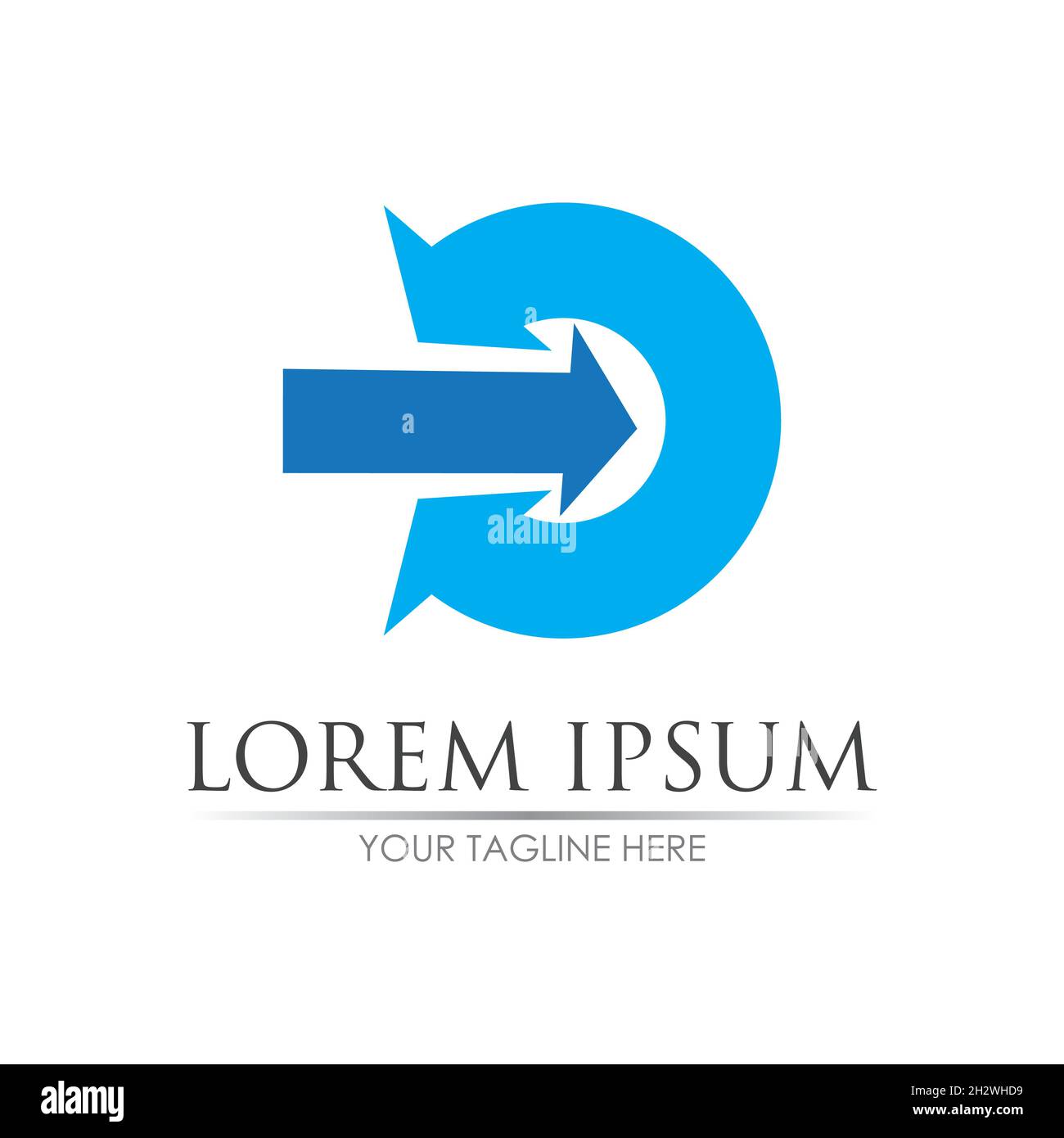 Arrow vector illustration icon Logo Template design Stock Vector