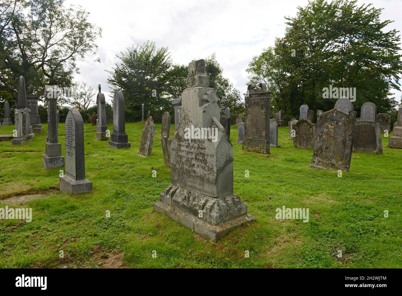 The ancient graveyard of the church of the Holy Rude in Stirling, Scotland. Stock Photo