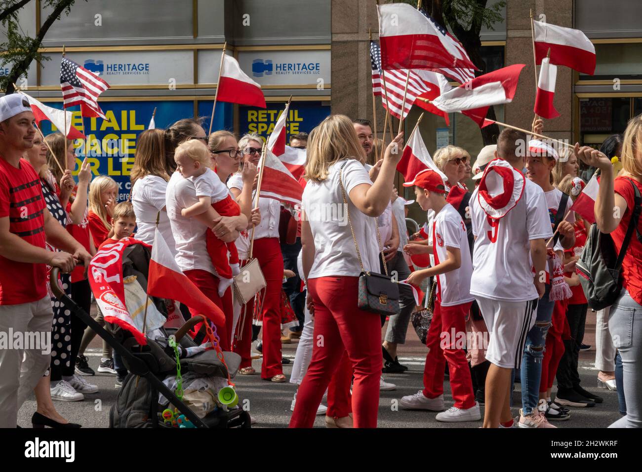 The Pulaski Day parade is an annual event in New York City, USA 2021