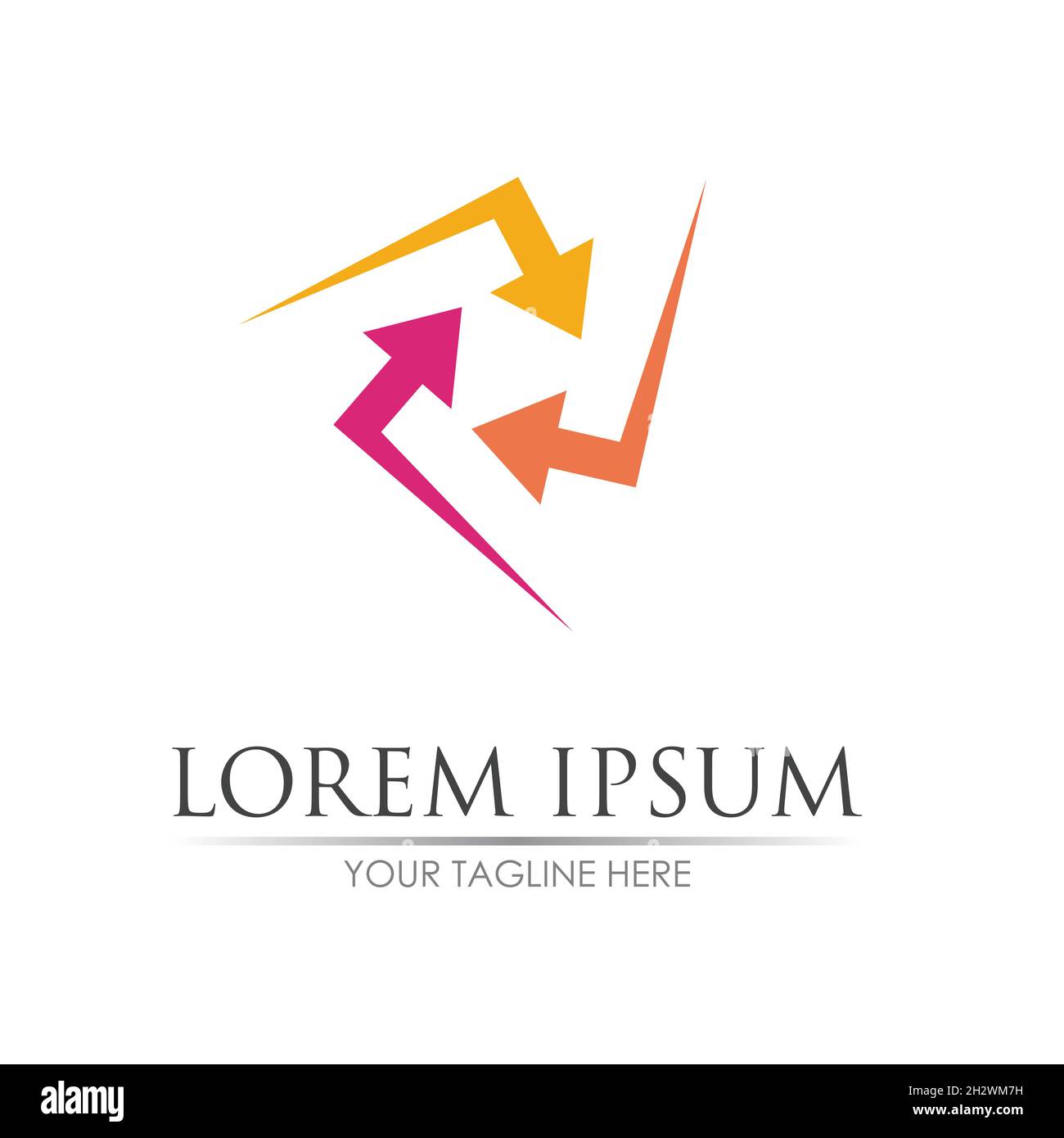 Arrow vector illustration icon Logo Template design Stock Vector Image ...
