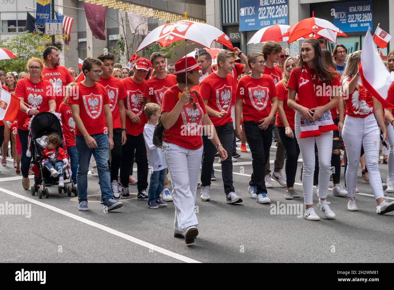 The Pulaski Day parade is an annual event in New York City, USA 2021