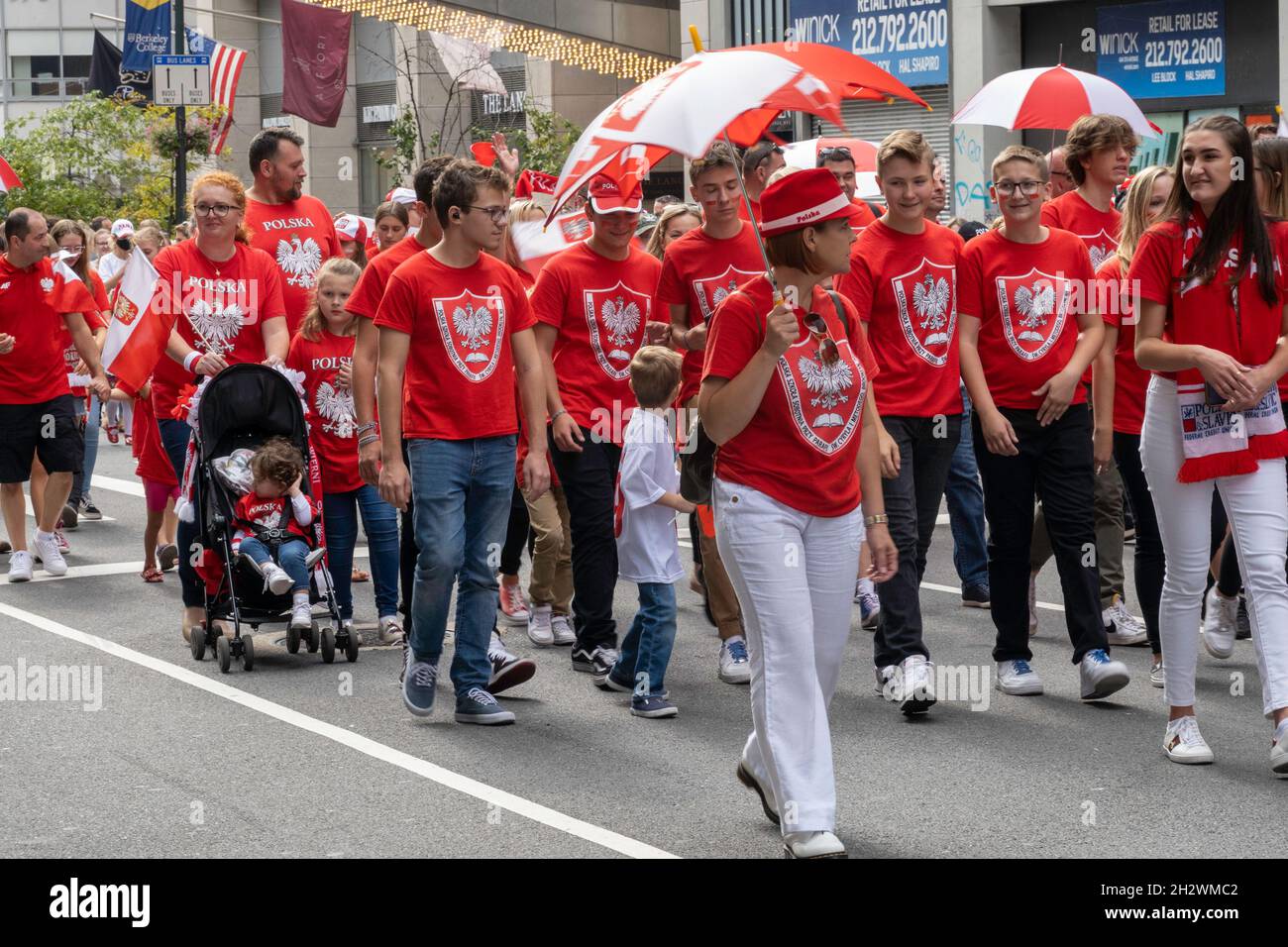 The Pulaski Day parade is an annual event in New York City, USA 2021