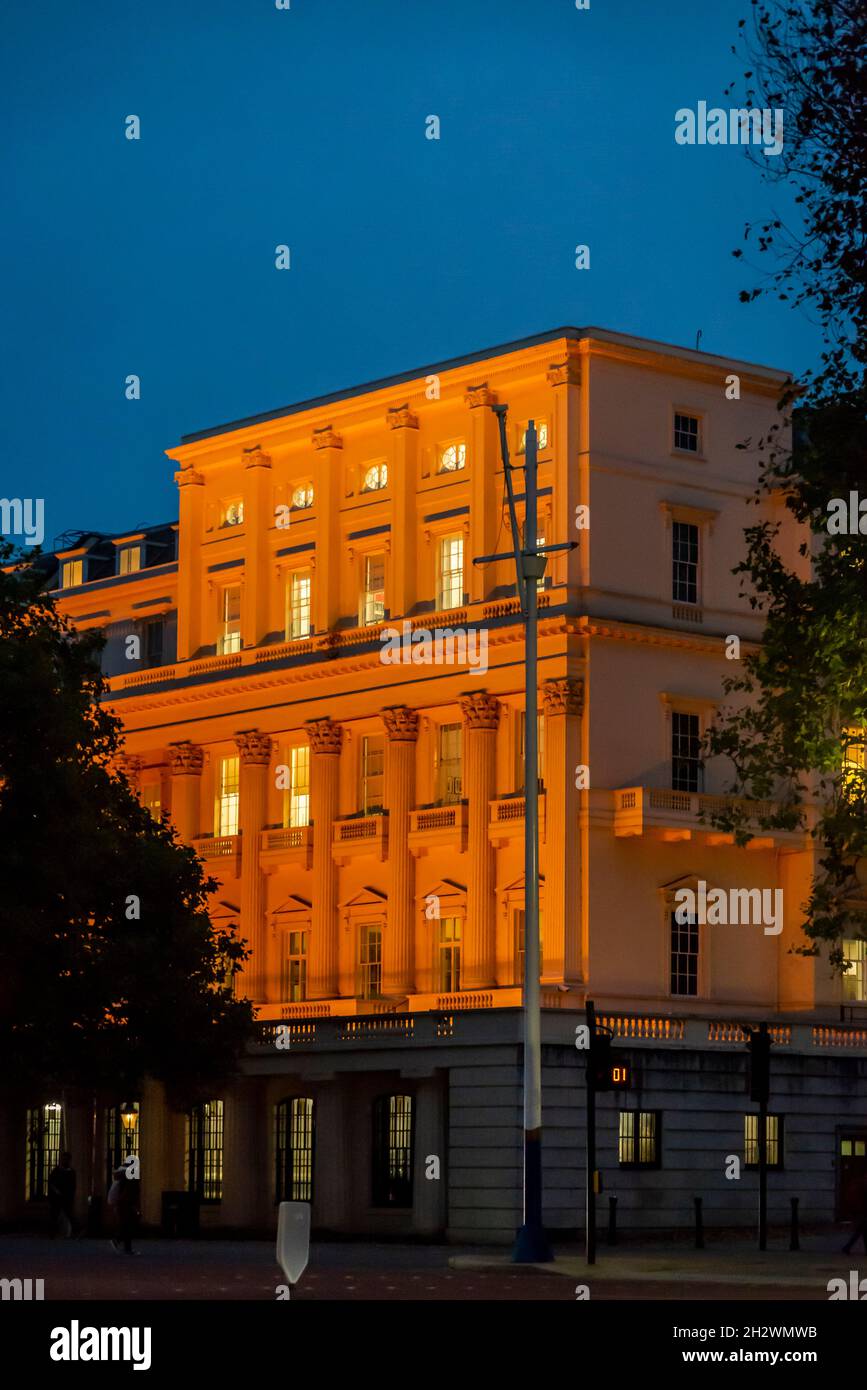 Carlton House Terrace designed by John Nash, The Mall, London, England