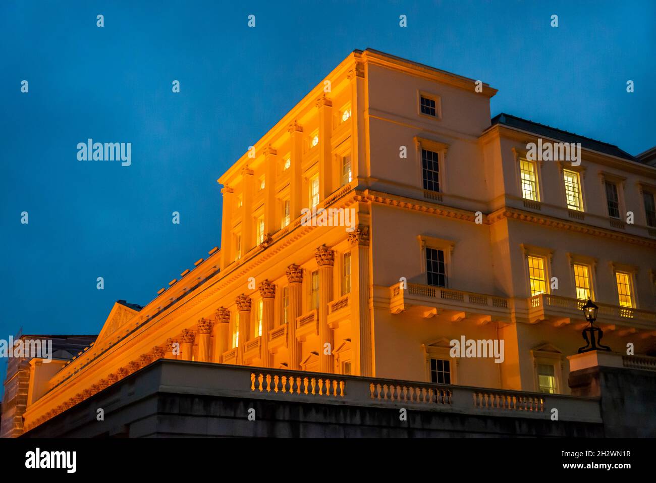 Carlton House Terrace designed by John Nash, The Mall, London, England