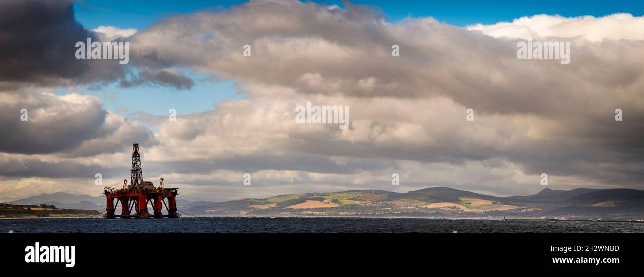 The Cromarty Firth from Invergordon. Stock Photo