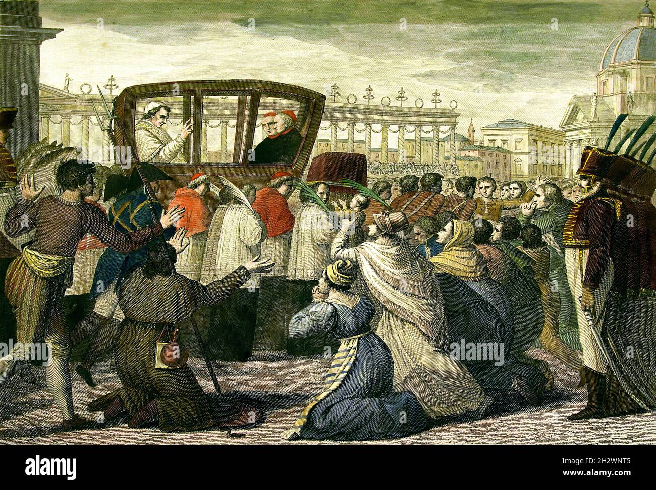 Return of pope pius vii 24 may 1814 imprisonment of pius vii and the