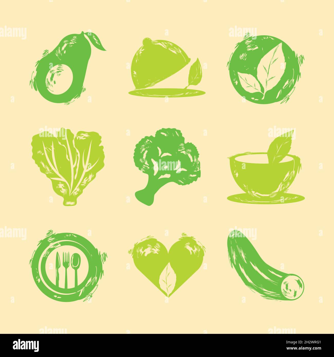 vegan food fresh Stock Vector Image & Art - Alamy