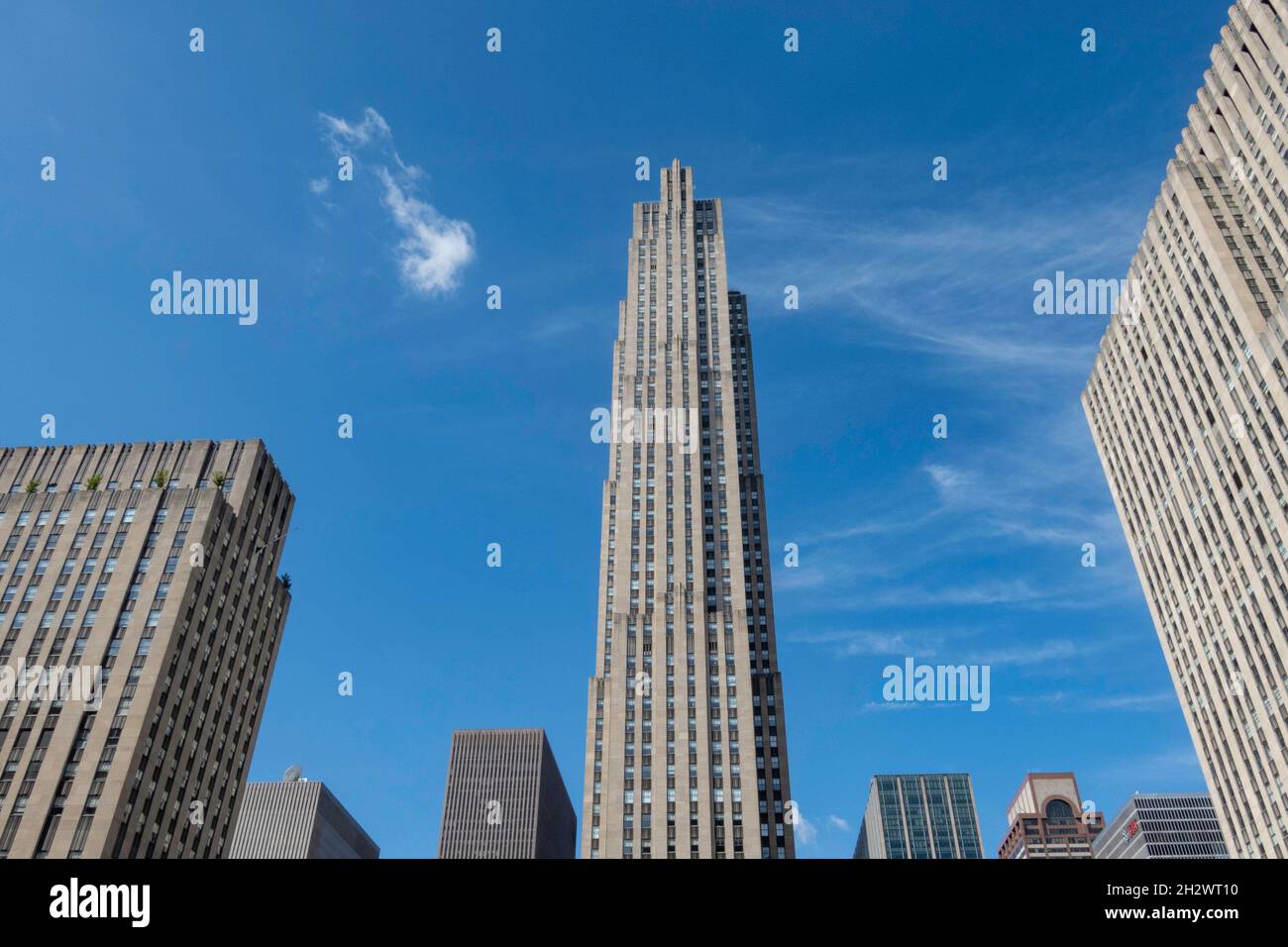 30 Rockefeller Center is a popular site on Fifth Avenue, New York City, USA Stock Photo