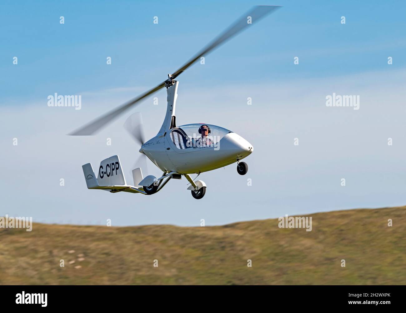 G-CIPP, Calidus, Gyrocopter Mach Loop, LFA7 on 21/09/21 Stock Photo