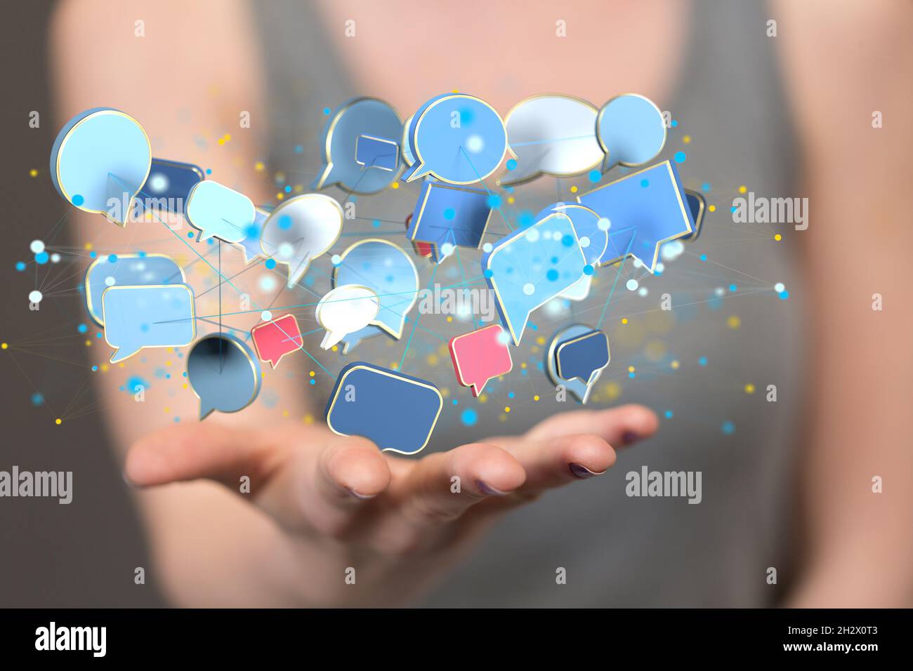 Illustrated message hi-res stock photography and images - Alamy