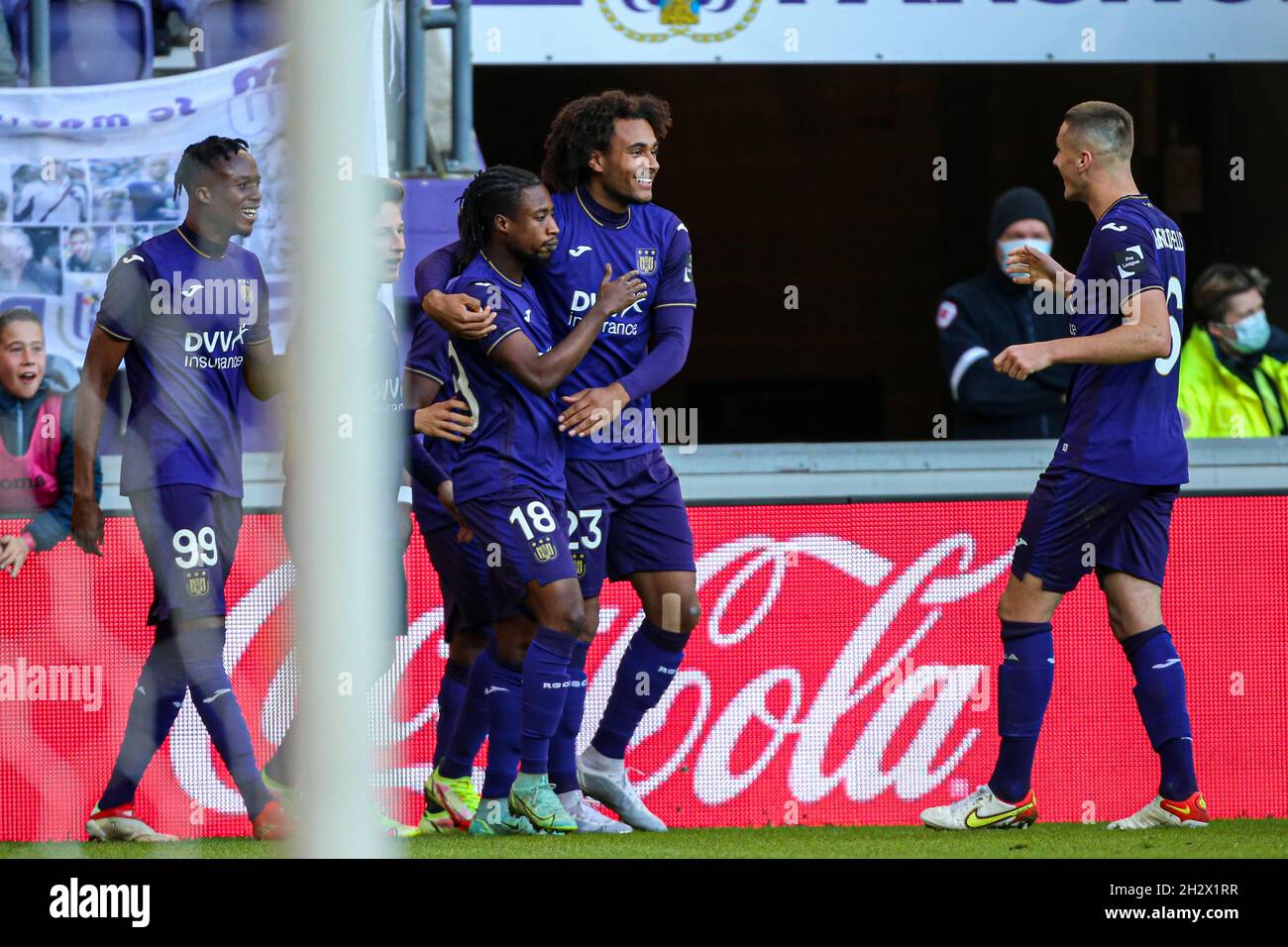 BRUSSELS, BELGIUM - DECEMBER 11: Michael Murillo of RSC Anderlecht during  the Pro League match between RSC Anderlecht and KRC Genk at Lotto Park on  de Stock Photo - Alamy