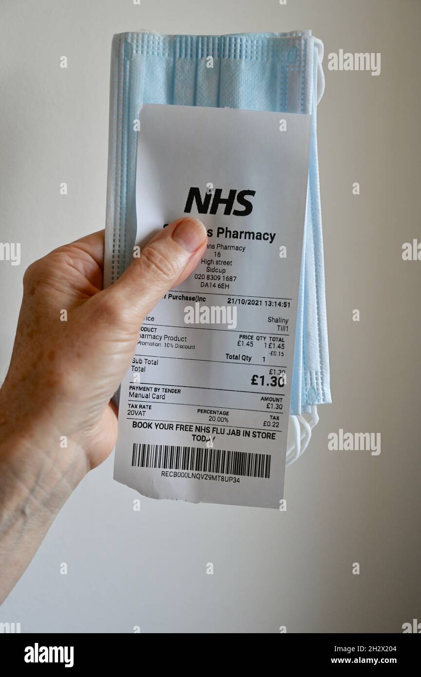 Face masks purchased from a pharmacy Stock Photo Alamy