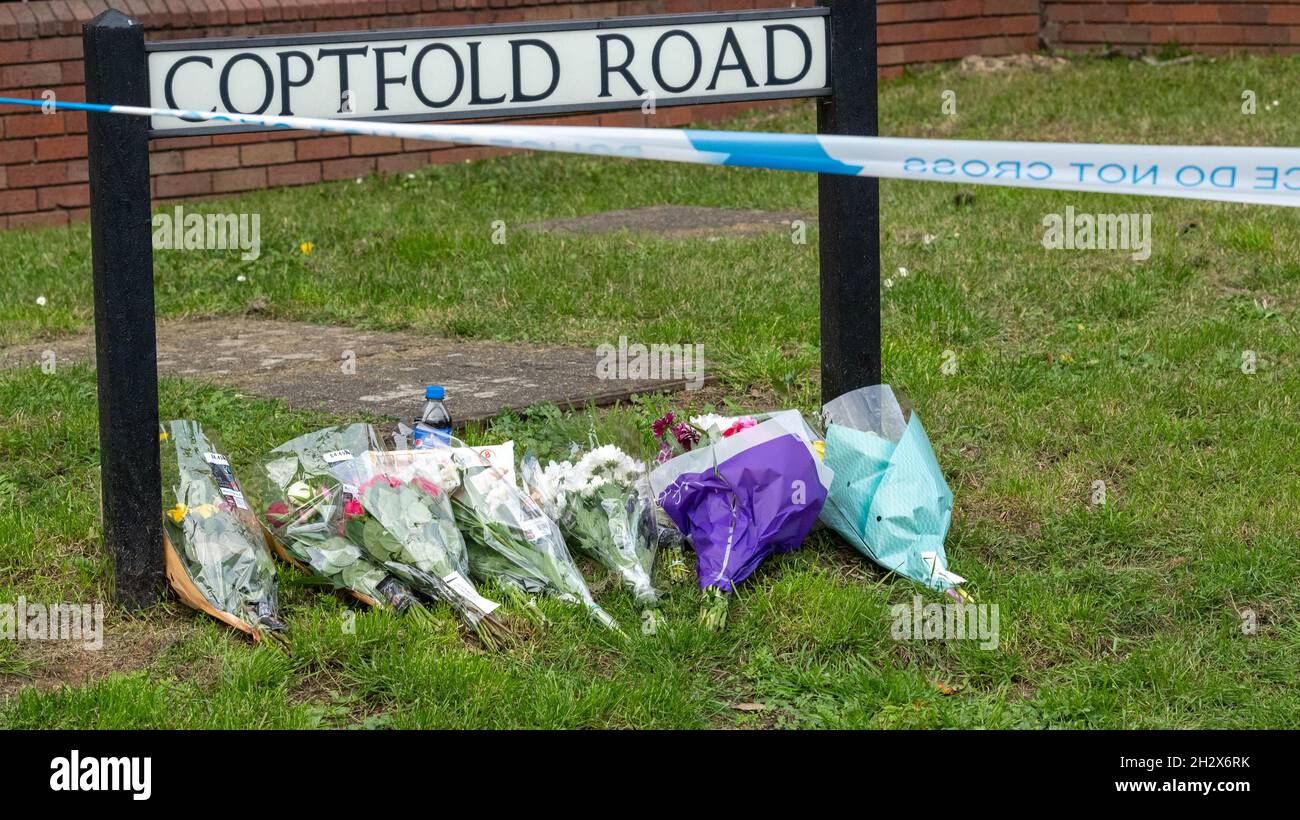 Brentwood Essex, UK. 24th Oct, 2021. A major murder investigation by Essex police in Brentwood following the two murders in the town. Credit: Ian Davidson/Alamy Live News Stock Photo