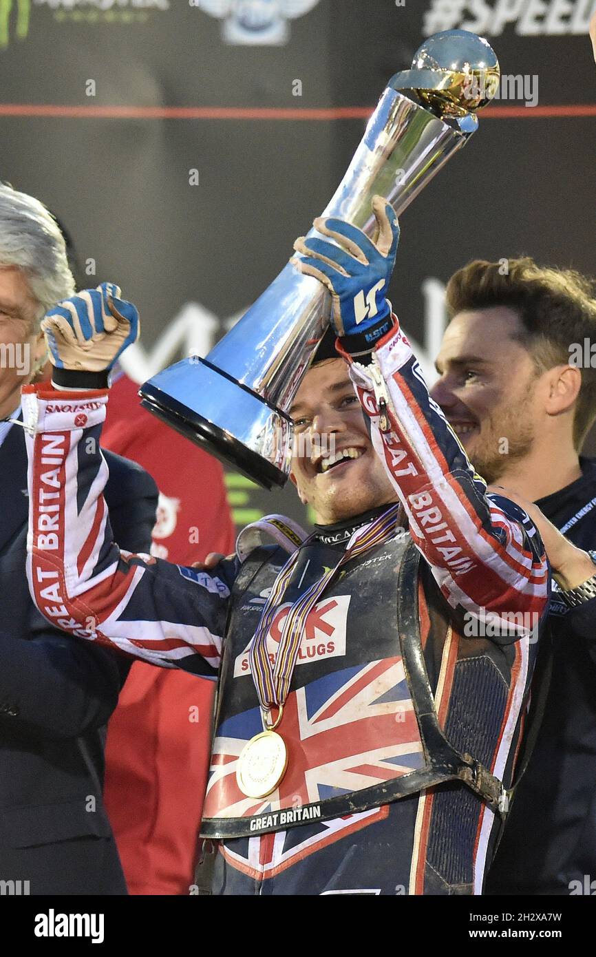 MANCHESTER, UK. OCT 16TH during the Monster Energy FIM Speedway of Nations at the National Speedway Stadium, Manchester on Sunday 17th October 2021. (Credit: Eddie Garvey | MI News) Stock Photo