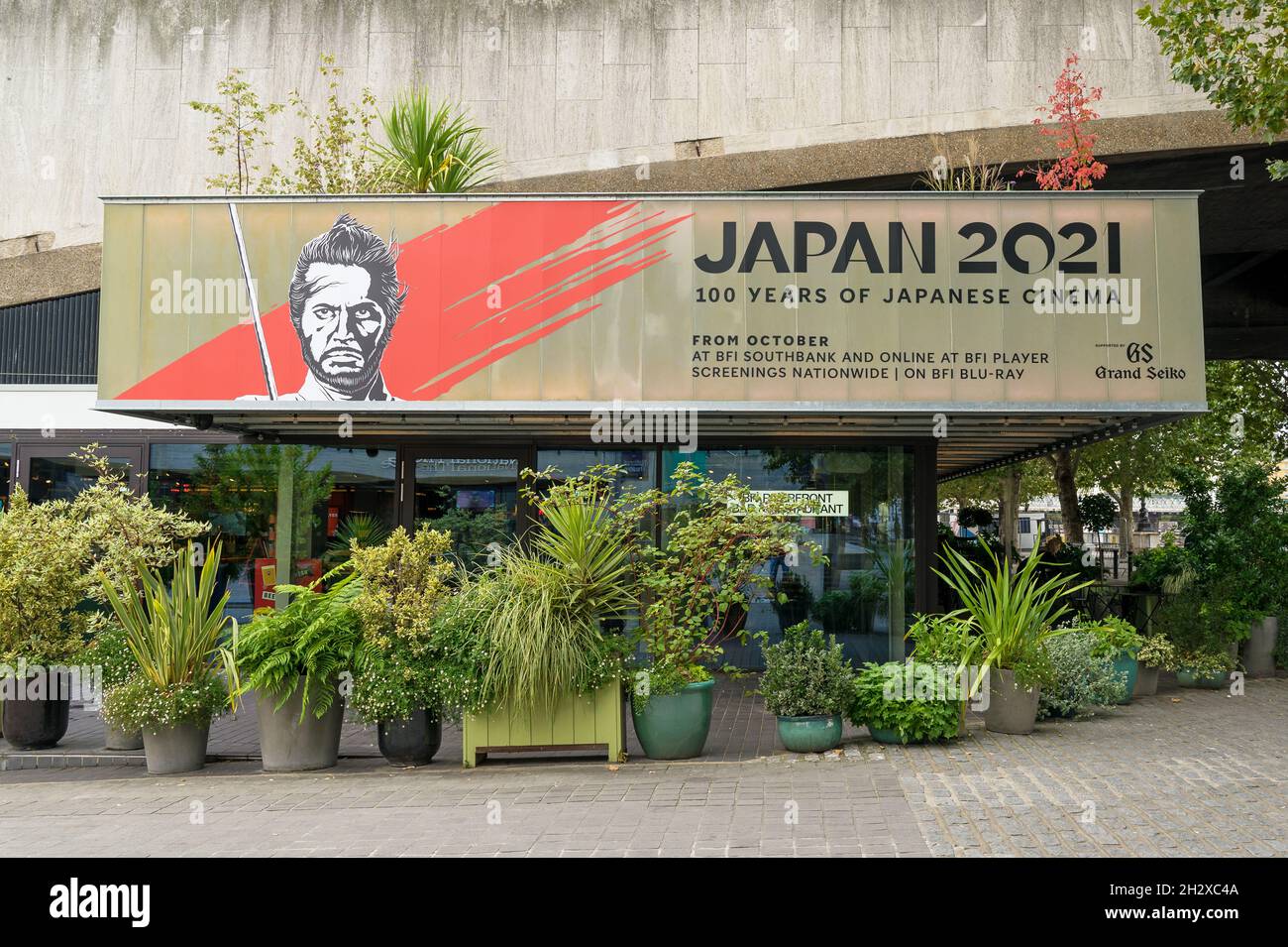 BFI Japan 2021: 100 Years of Japanese Cinema advertising at the BFI Southbank. London - 24th October 2021 Stock Photo