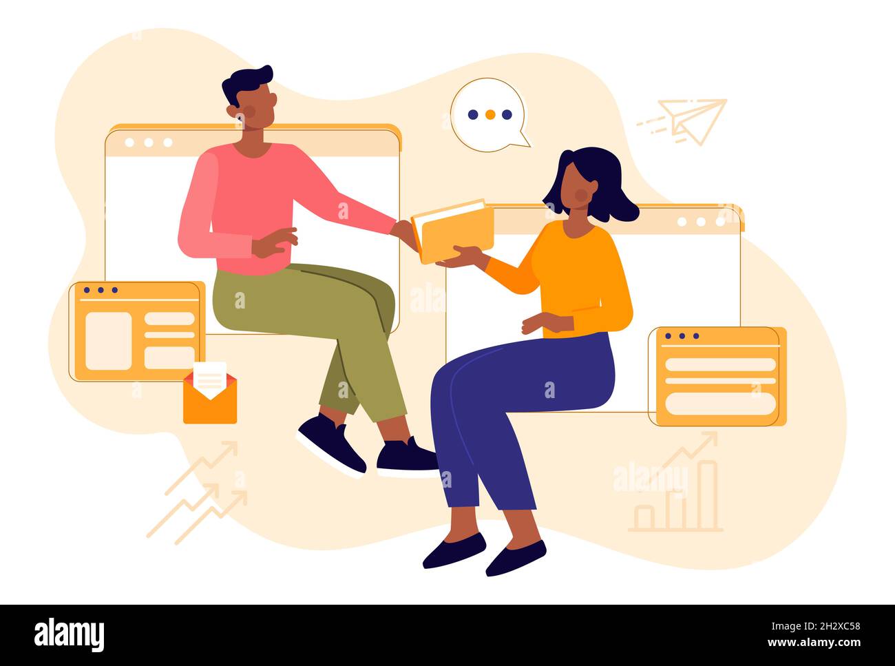 Creative business team concept Stock Vector