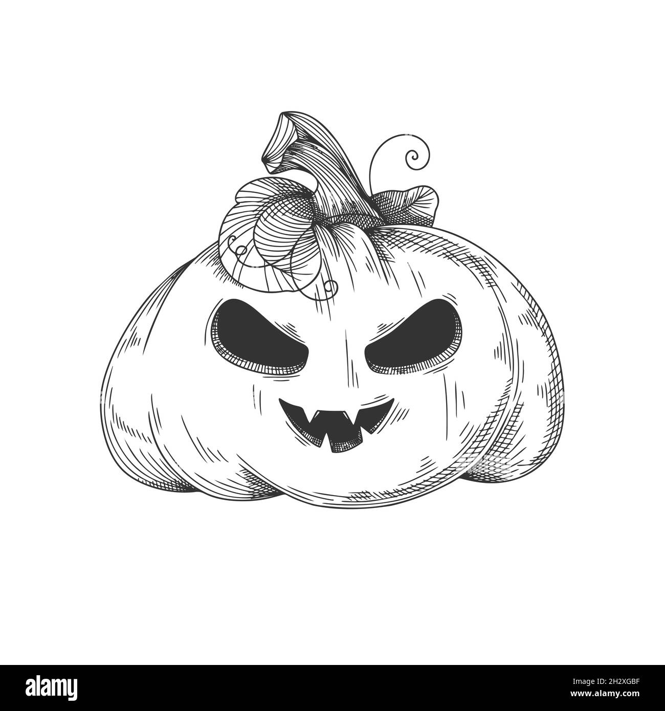 Pumpkin with a smiling face. Halloween pumpkin. Happy Halloween Vector ...