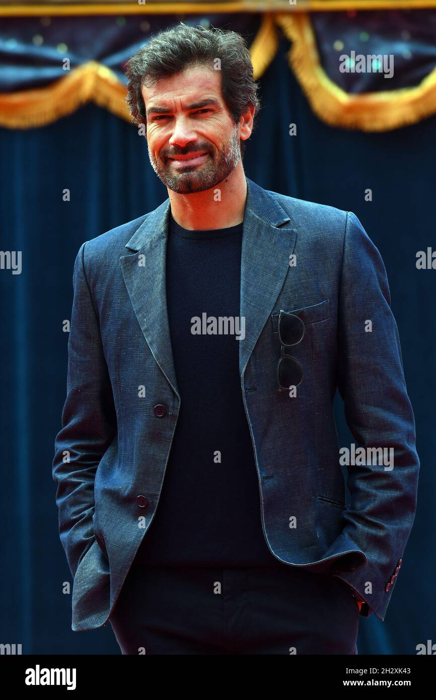 Rome, Italy, October 23th, 2021, Italian actor Marco Bonini at Rome Film  Fest 2021. Grido per un nuovo rinascimento Red carpet. Rome (Italy),  October 23th, 2021 (Photo by Massimo Insabato/Mondadori Portfolio/Sipa USA